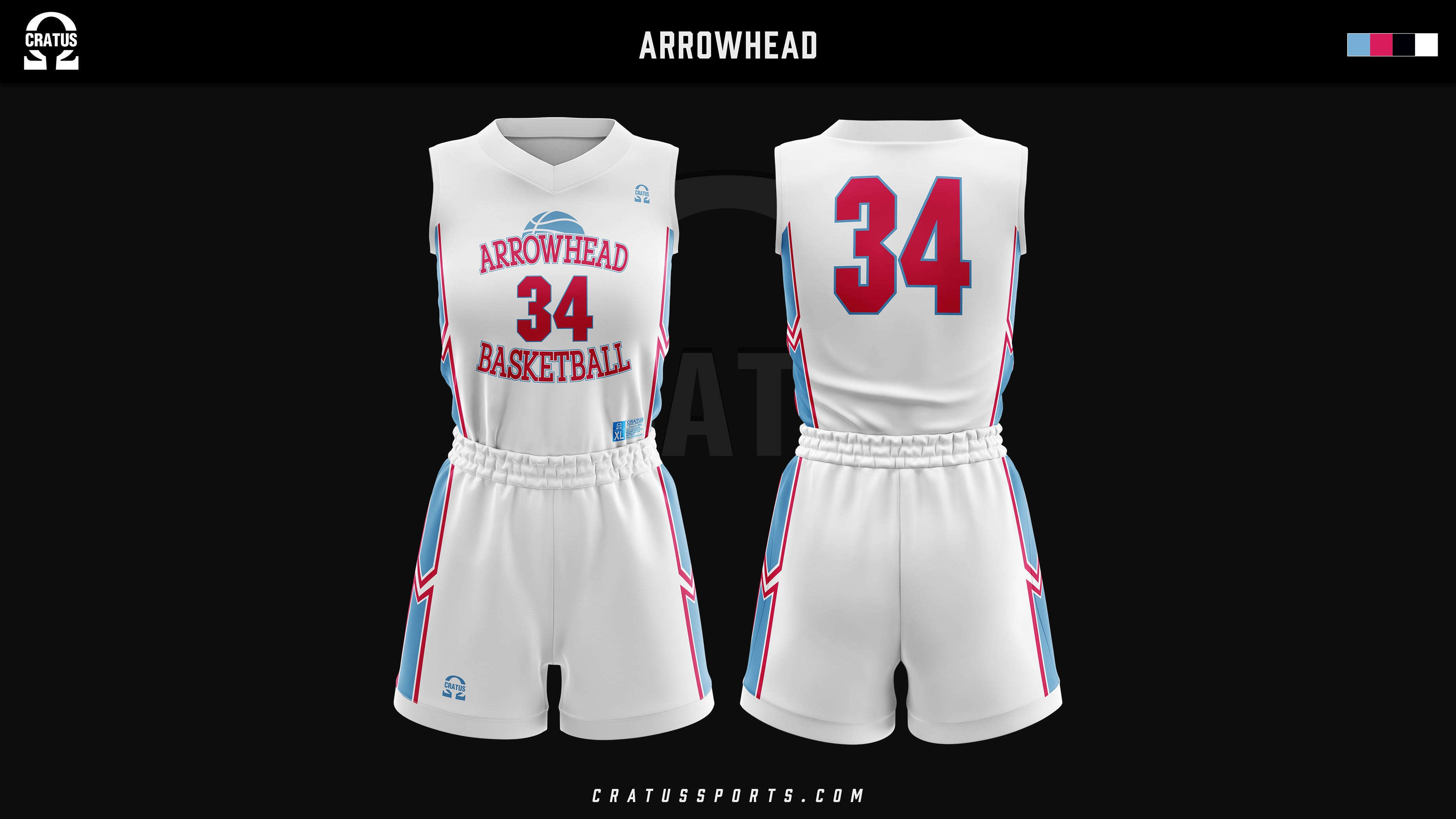 Arrowhead Basketball White