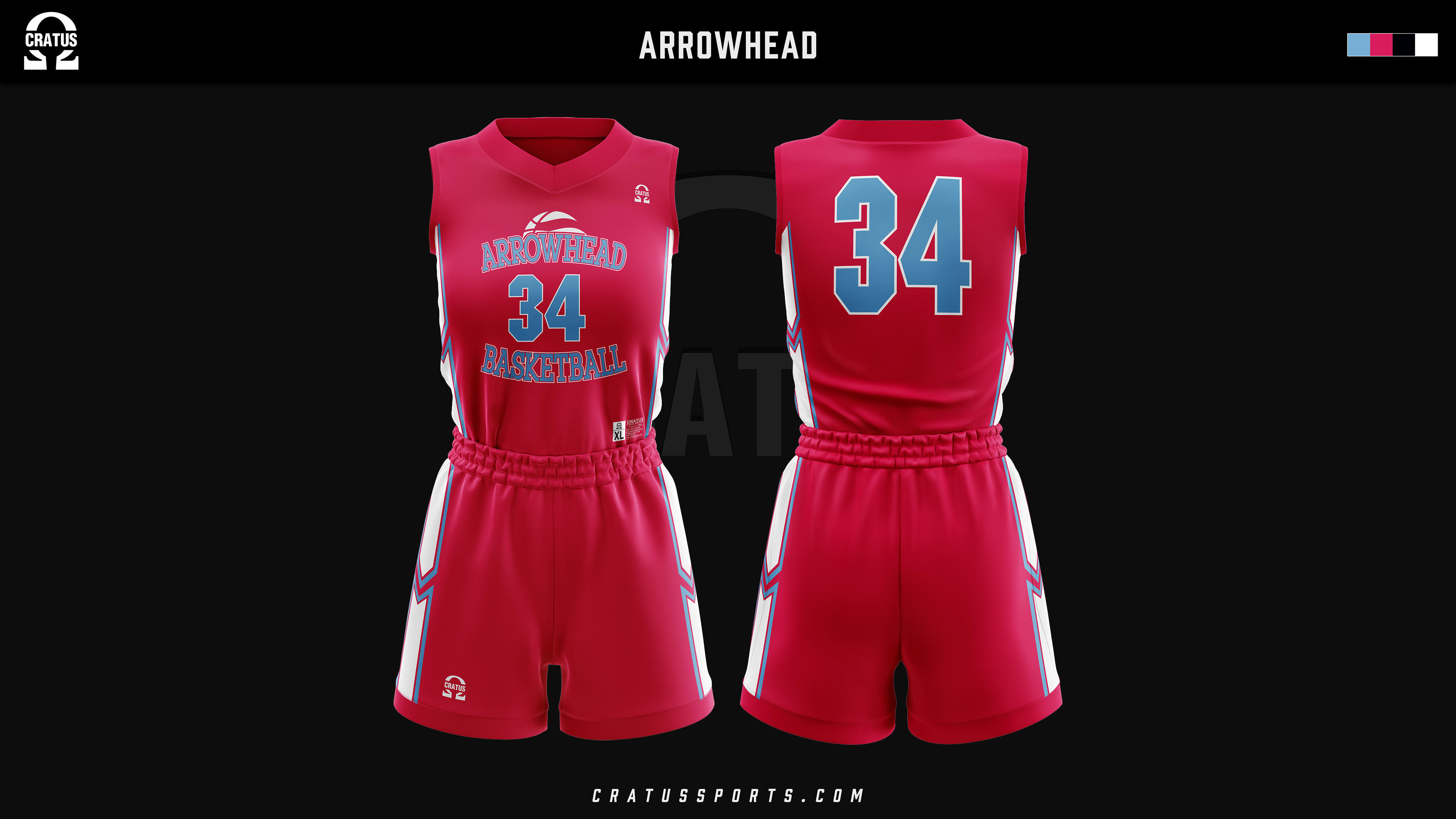 Arrowhead Basketball Red